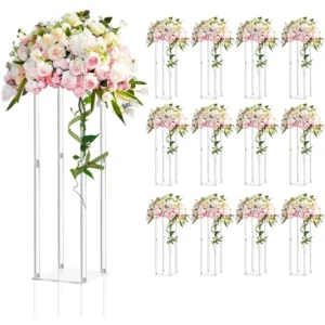 Tall Acrylic Vase 12 Pieces