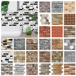 30x30cm Waterproof PVC Wallpapers Removable Wall Art