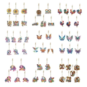 DIY Diamond Art Keychains