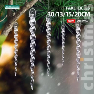 10/12pcs 10/13/15/20cm Christmas Simulation Ice .